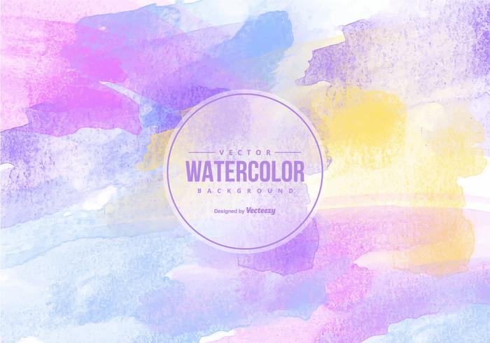 Beautiful Multicolor Watercolor Background vector