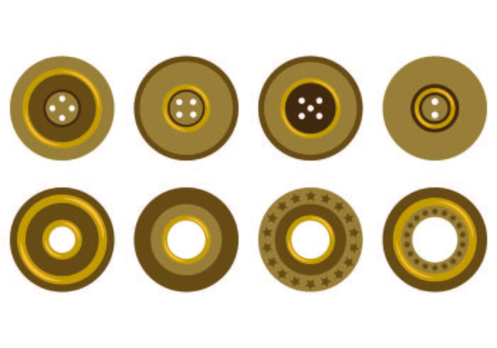 Set Of Eyelet Icons vector