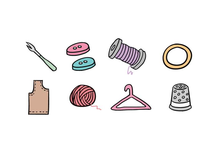 Tailor Icon Set vector