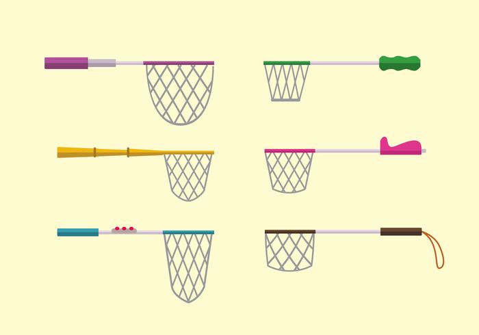 Colorful Butterfly Net Collection vector