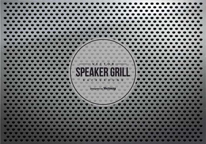 Grey Metalic Speaker Grill Texture Background vector