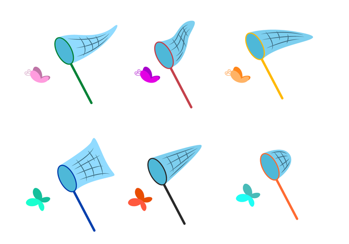 Butterfly Net Vector