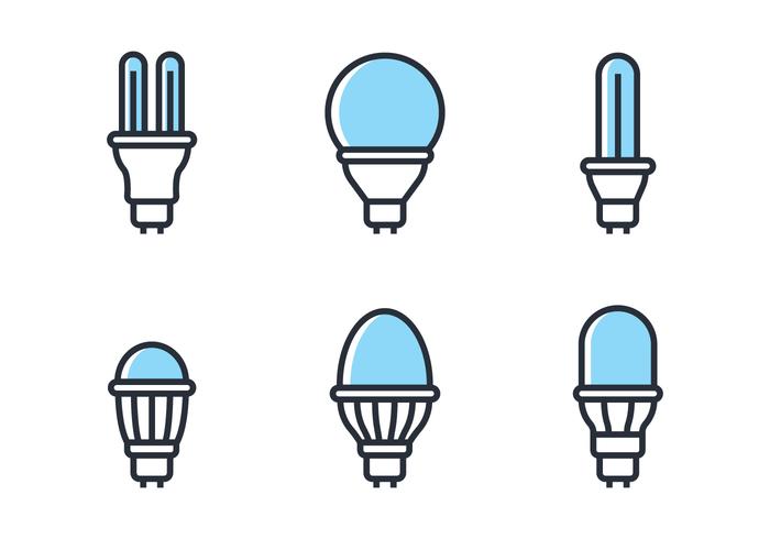LED Icon Set vector