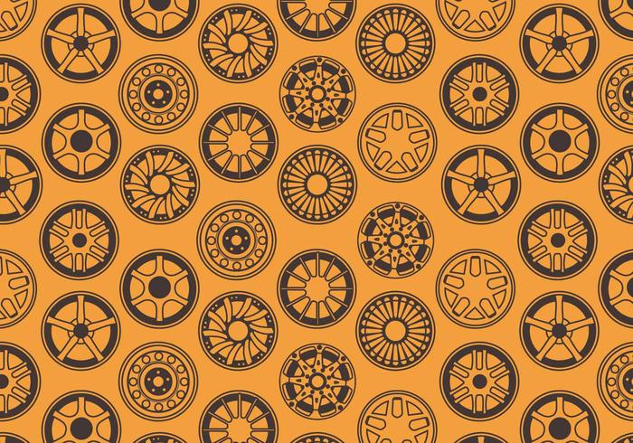 Alloy Wheels Pattern Vector
