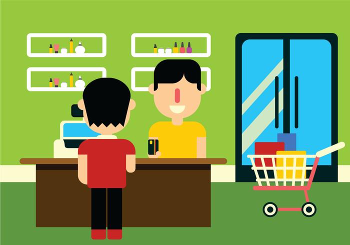 Shop At The Mall vector