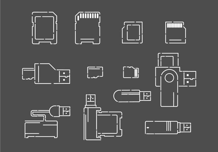 Card Reader Vector Icons Card Reader Vector Icons
