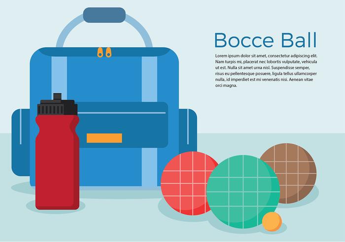 Bocce establece vector libre