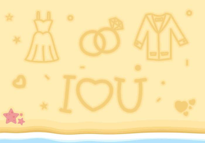 Free Outstanding Beach Wedding Vectors Free Outstanding Beach Wedding Vectors