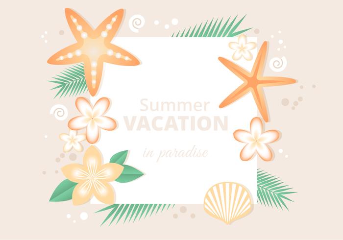 Free Flat Tropical Summer Background Free Flat Tropical Summer Background