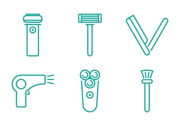 Icono de línea Shaver vector