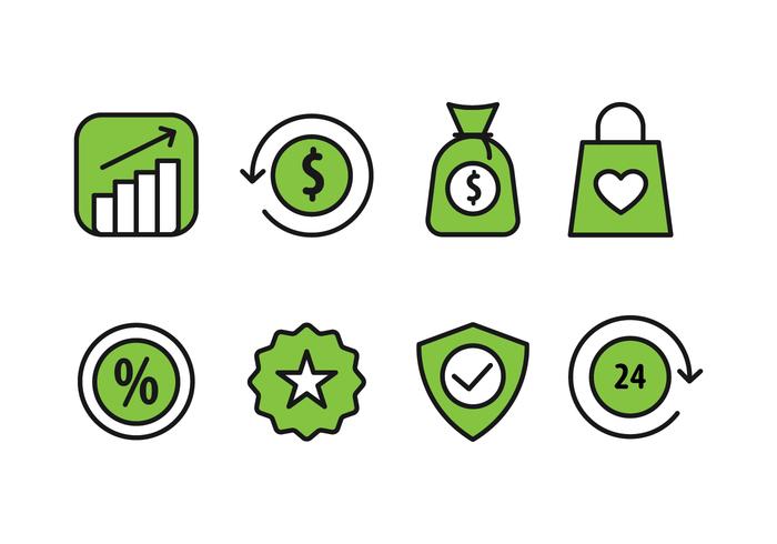 Online Shopping Icons vector