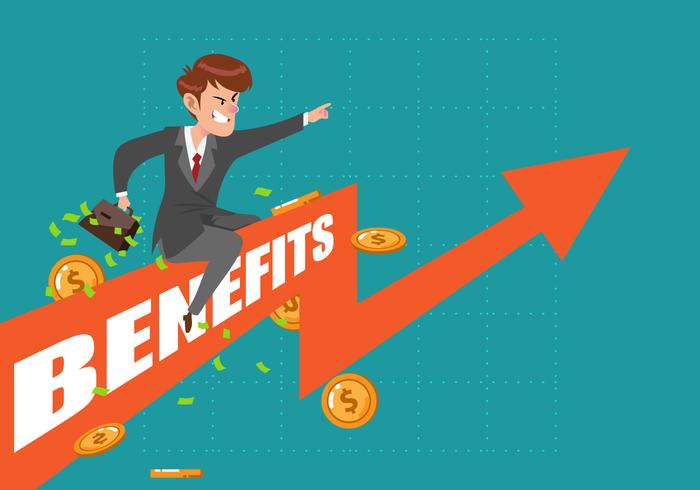 Business Benefits Growth vector