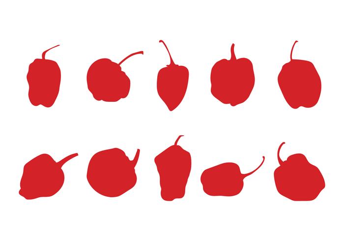 Chili Pepper Silhouette Vector