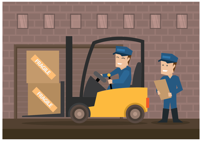 Male Movers Illustration Vector