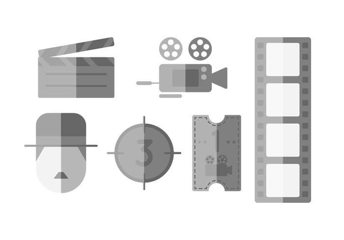 Libre Silencioso Cine Vector