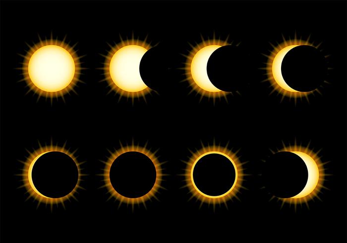 Solar Eclipse Icon Vector