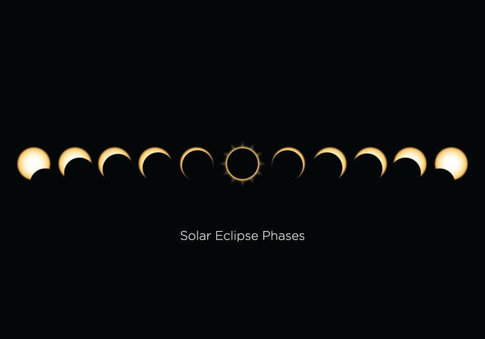 Free Solar Eclipse Phases vector