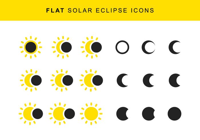 Vector Solar Eclipse