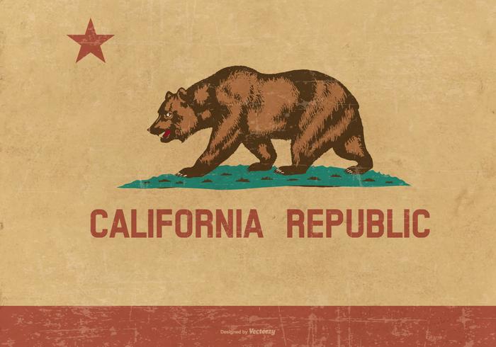 Grunge Flag of California Grunge Flag of California