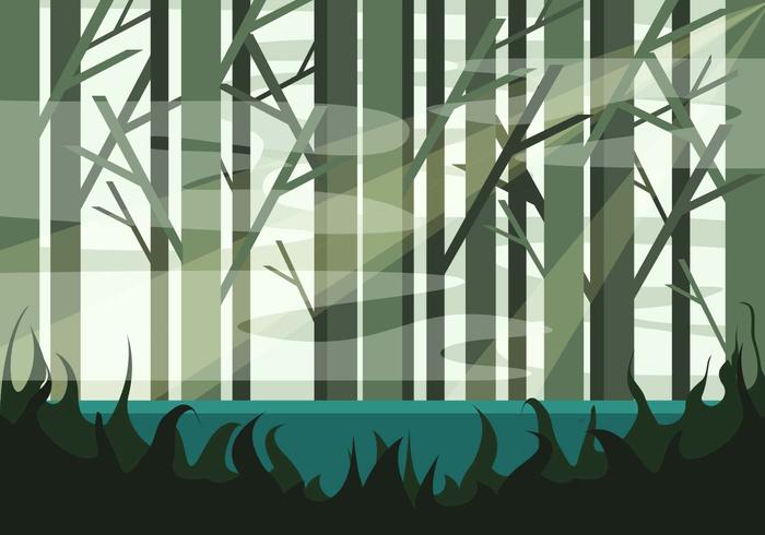 Swamp Illustration Vector 2