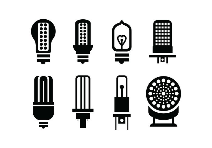 Bulb vector icons