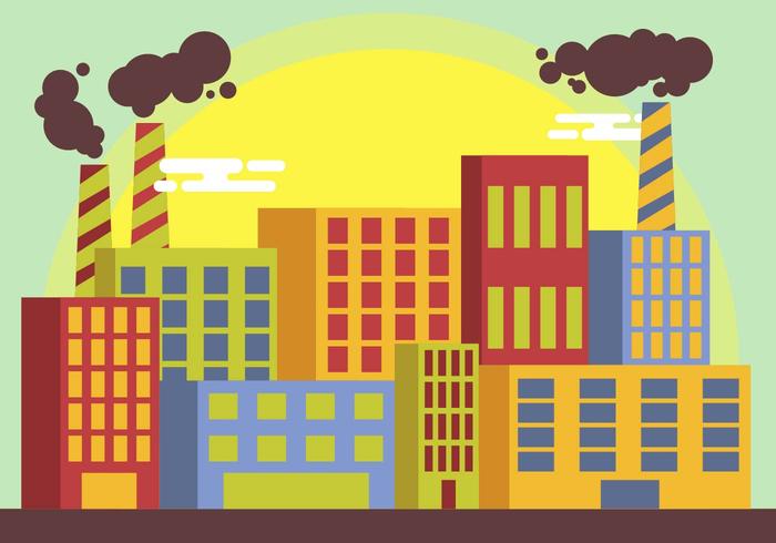 Smoke Stack Factory Illustration Vector