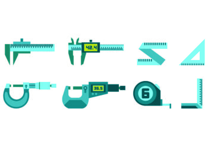 Set Of Blue Tool Vector Icons