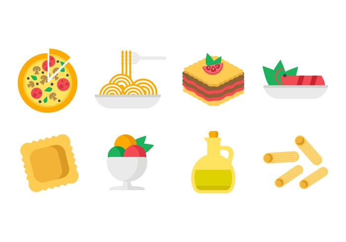 Free Italian Cuisine Icons Vector