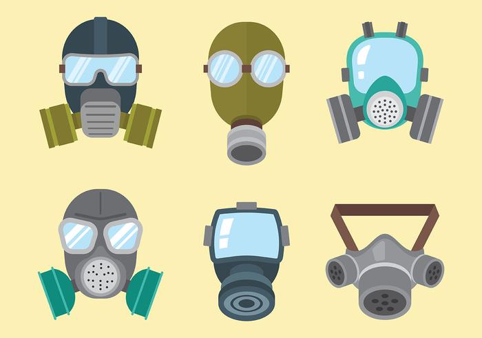 Respirator Vector Icons