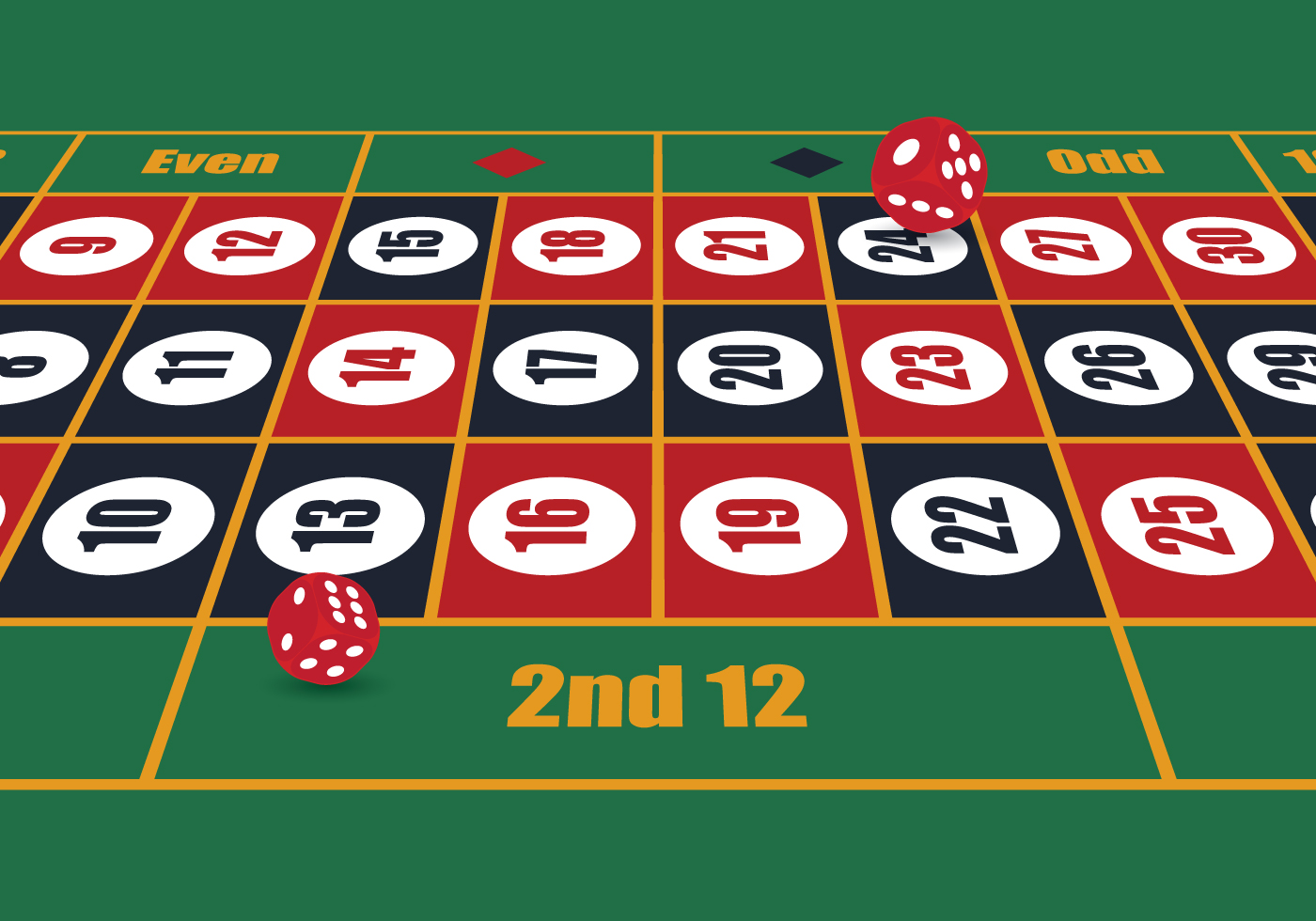 Roulette Table Perspective 156882 Vector Art at Vecteezy