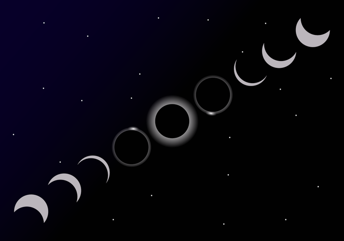 Solar Eclipse Cycle Vector