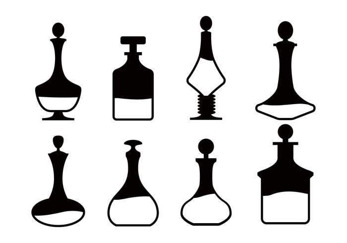 Decanter vector set