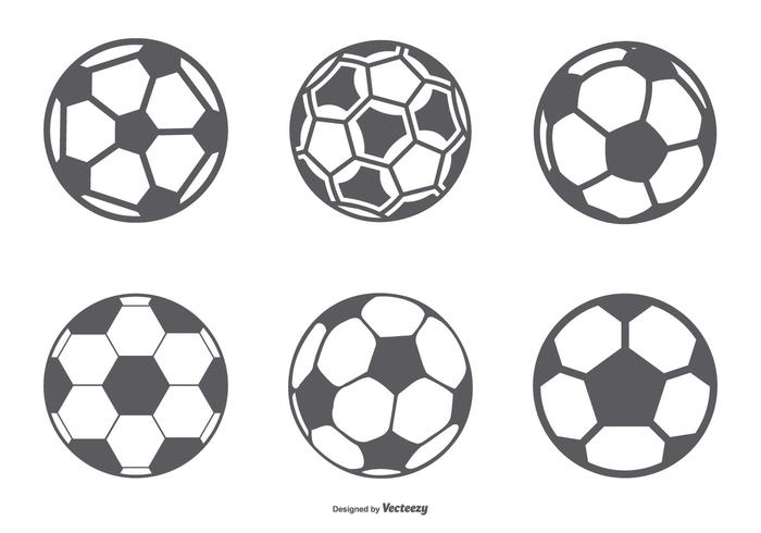 Soccer Ball Icon Collection vector