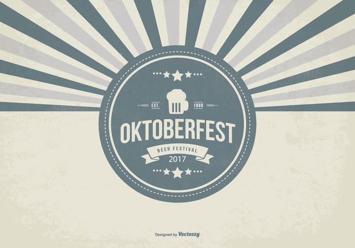 Retro Oktober Fest Illustration vector