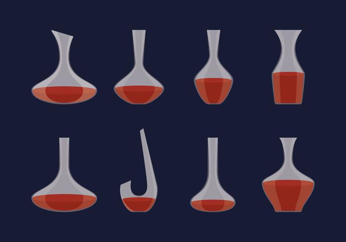 Classical Glass Decanter vector