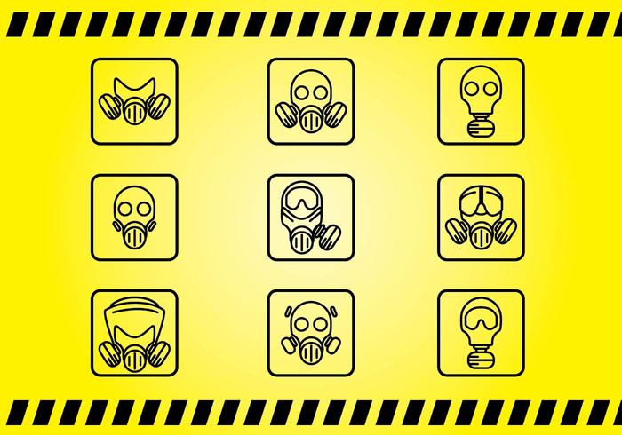 Respirator Icon Vectors 