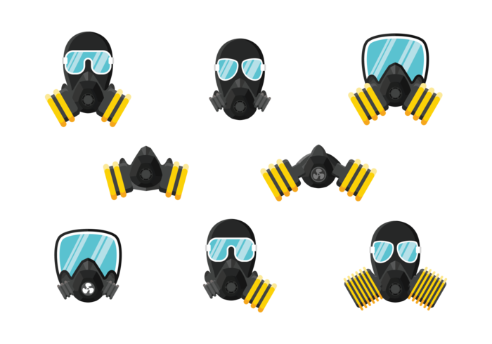 Respirator Icons Vector