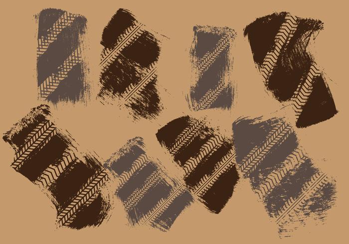 Motorcross Tire Track vector