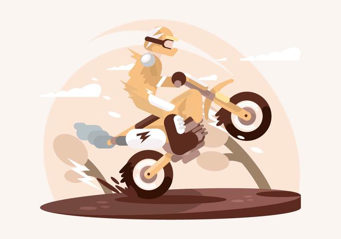 Ilustración de Motorcross vector