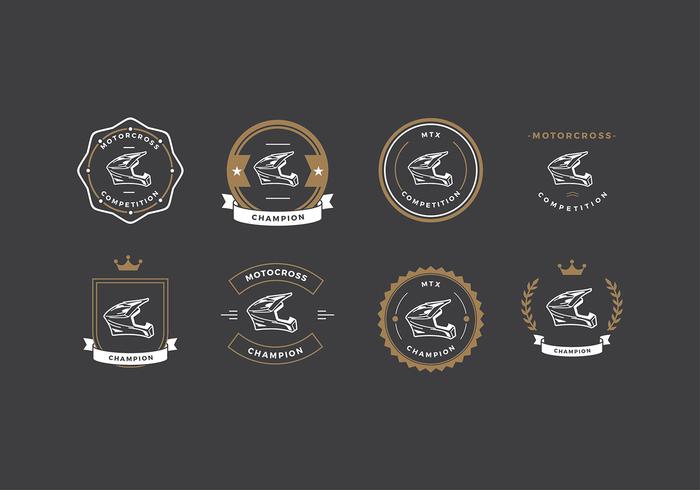 Motorcross Competition Logo Free Vector