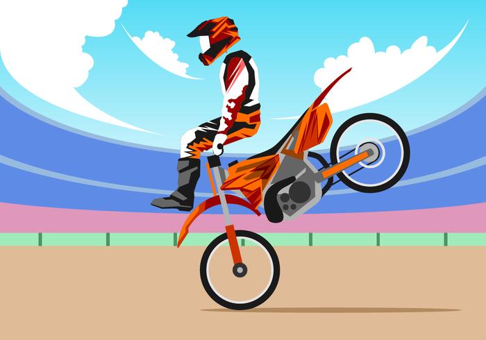 Free Style Motocross Free Vector