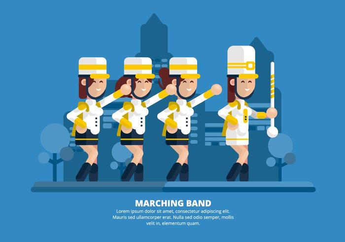 Marching Band Illustration vector