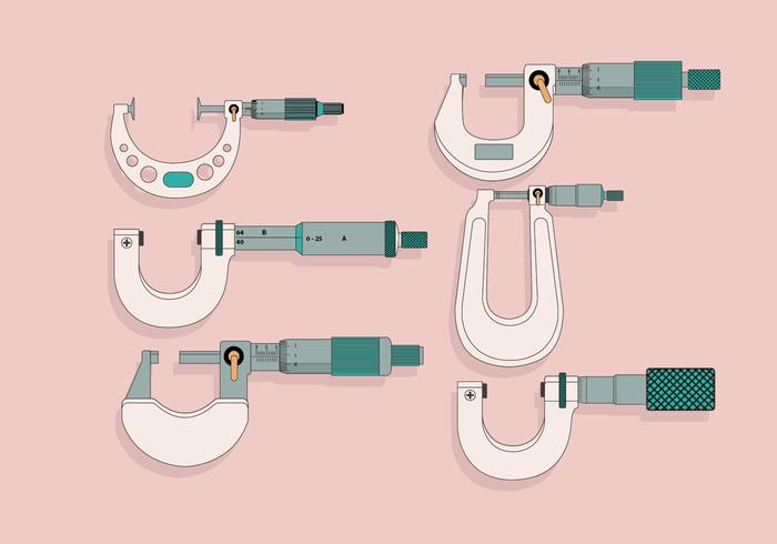 Micrometer Color Grey Vector