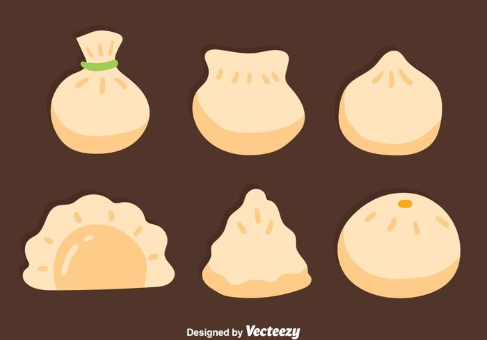 Colección Niza Colección de Dumplings vector