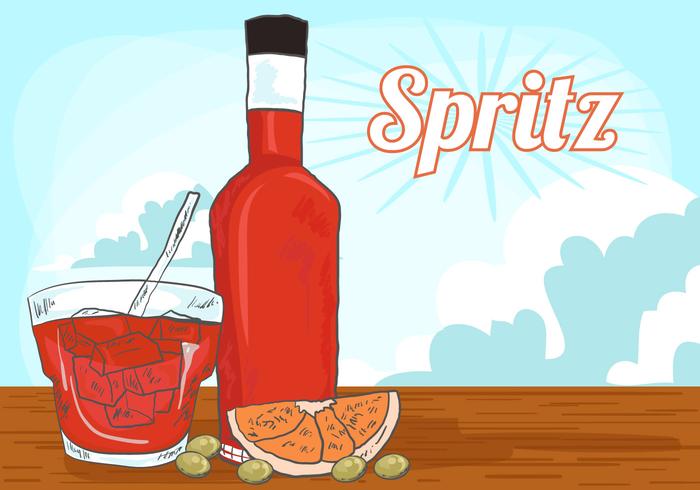 Vector Orange Spritz Background