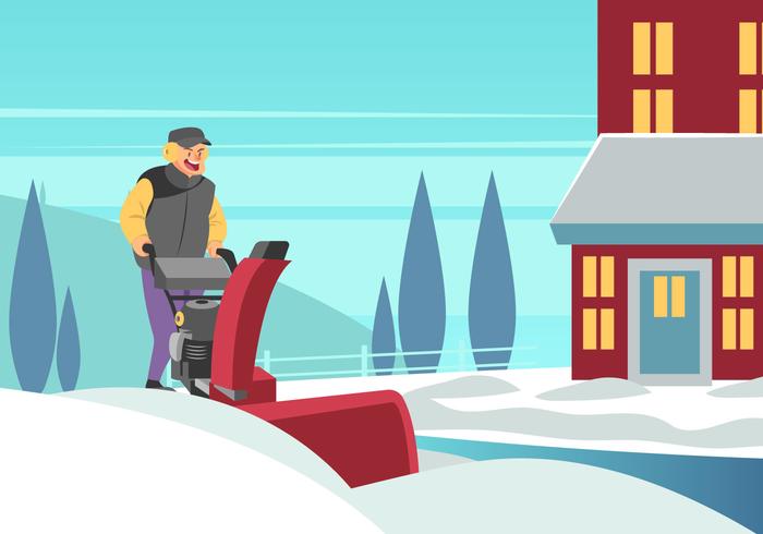 Snow Blower vector