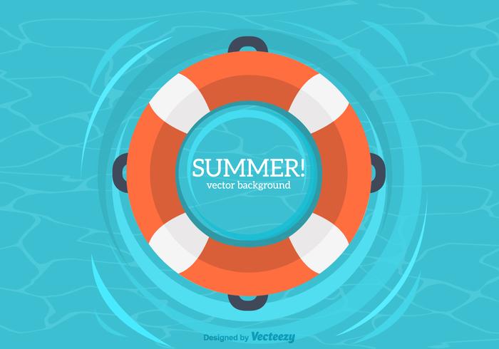 Summer Inner Tube Vector Background