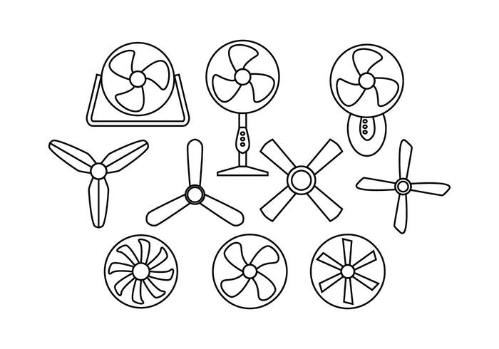 Fans Line Icon Vector