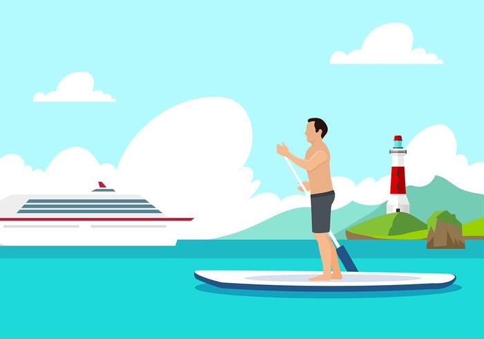 Paddleboard Free Vector