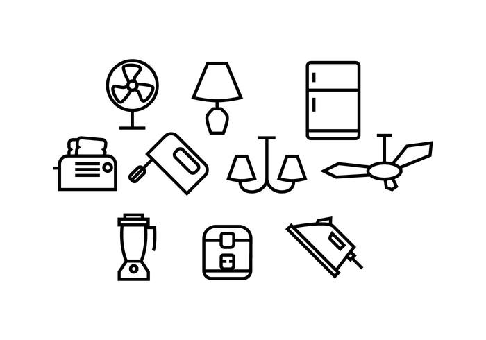 Free Home Appliances Icon Vector